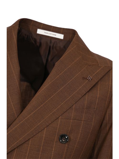 Abito gessato Vesuvio doppiopetto in lana vergine Tagliatore | 2SVS20K11 120007 M3149694